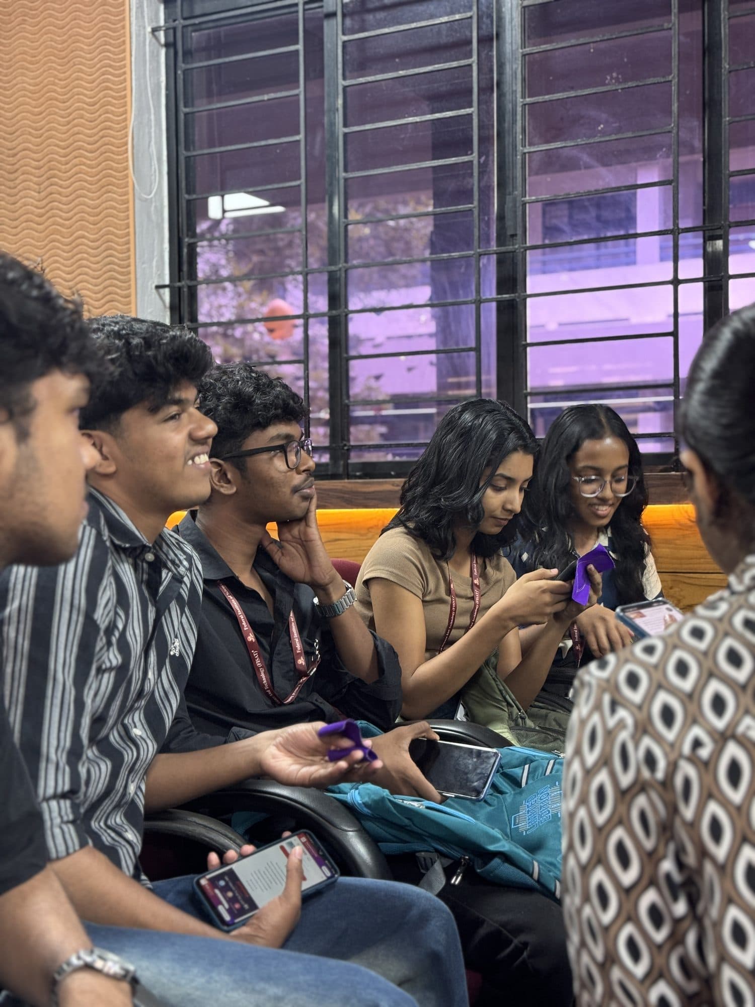 Students participating in a Renascence activity